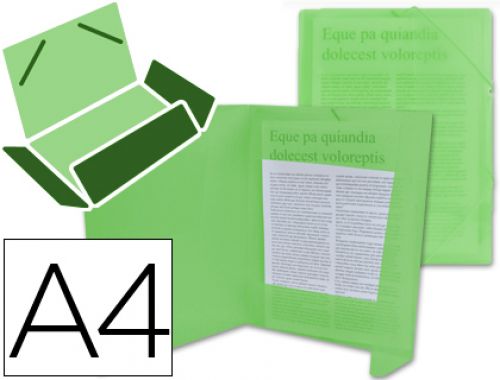 Pasta de elasticos polipropileno liderpapel din a4 verde , Liderpapel , 19995 , 4710581349639